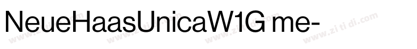 NeueHaasUnicaW1G me字体转换 NeueHaasUnicaW1G me字体转换
